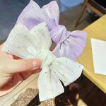 Hair Clip Manufacturer - Net Red Star Bow Korean Headwear Back Head Top Clip