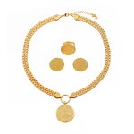 Jewelry Set Manufacturer - Retro Tree of Life Pendant Necklace Earrings Three Piece