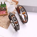 Leather Bracelet Manufacturer - 2026 Retro Multi-layer Bead School Opening Gift
