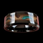 Men's Ring Manufacturer - Titanium Steel Hip-Hop Colorful Liquid Sand Non-Fading