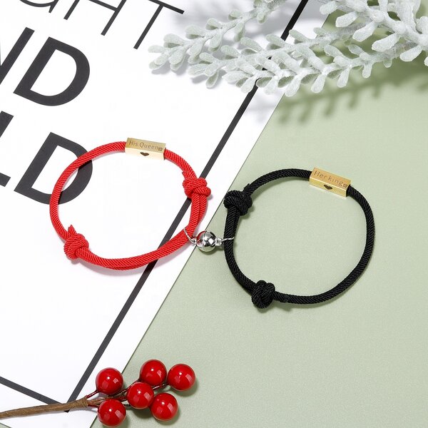 Couple Bracelets Manufacturer - Adjustable Magnetic Touch Love Long Distance Engagement
