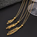 Pendant Necklace Manufacturer - Natural Empty Cage Crystal Mesh Bag Stainless Steel Women