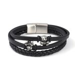 Leather Bracelet Manufacturer - Personalized Multi-layer Braided Unisex Stainless Steel