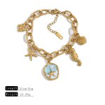 Charm Bracelet Manufacturer - Retro Bohemian Gold Plated Starfish Ocean Unisex