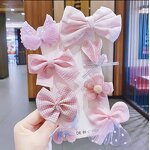 Hair Bands Manufacturer - 2023 Children Big Flower Elastic Mesh Pearls Girls
