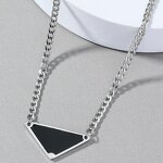 Chokers Necklace Manufacturer - Vintage Black Heart Triangle Geometry Women Men