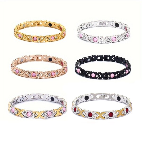 Magnetic Bracelet Manufacturer - Energy Diamond-encrusted Health Women's Wristband