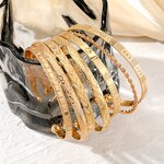 Bracelet Set Manufacturer - 7Pcs 18k Gold Plated Punk Women Wholesale Jewelry