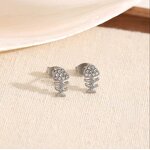 Stud Earrings Manufacturer - Butterfly Titanium Steel Niche Stainless Steel Women