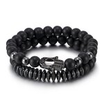 Beaded Bracelet Manufacturer - Natural Stone Cross Palm Copper Micro-Inlaid Zircon