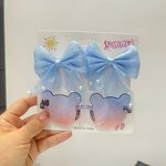 Kids Sunglasses Set Manufacturer - Cute Cartoon Flower 2pcs Bow Knot Hairband