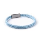 Leather Bracelet Manufacturer - Double Strip Multi-color Braided Unisex Stainless Steel