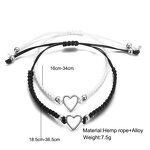 Friendship Bracelet Manufacturer - Wholesale Handmade Couples Love Heart Adjustable