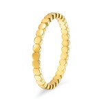 Stainless Steel Ring Manufacturer - 2mm Polished 18k Gold Plated Engagement Wedding Women