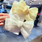 Hair Clip Manufacturer - Net Red Star Bow Korean Headwear Back Head Top Clip