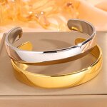 Cuff Bangle Manufacturer - Adjustable Polished Stainless Steel Unisex Hand Made