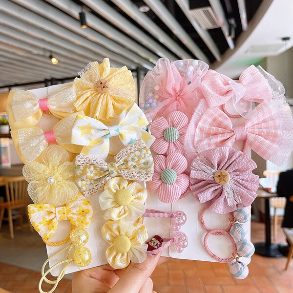 Hair Accessories Manufacturer - Summer Flower Girl Bow Little Girl Cute Hairpin