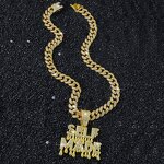 Pendant Necklace Manufacturer - 18k Gold Moissanite Letter Cuban Link Chain 2026