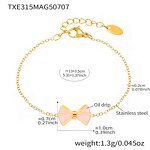 Jewelry Set Manufacturer - 18K Gold Zircon Butterfly Bow Stud Earrings Ring Anklet