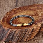 Wire Bracelet Manufacturer - Handmade Woven Stainless Steel Magnetic Clasp