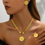 Jewelry Set Manufacturer - Retro Tree of Life Pendant Necklace Earrings Three Piece