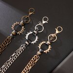 Pants Chain Manufacturer - Dark Punk Alloy Harley Motorcycle Spikes Leather Jeans