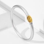 Silicone Bracelet Manufacturer - Fashion Simple Jelly Bangle Paint Gold Powder Alloy