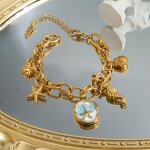 Charm Bracelet Manufacturer - Retro Bohemian Gold Plated Starfish Ocean Unisex