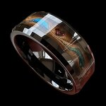 Men's Ring Manufacturer - Titanium Steel Hip-Hop Colorful Liquid Sand Non-Fading