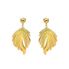 Stainless Steel Earrings Manufacturer - Designer Wings 18K Gold Plated Waterproof Women