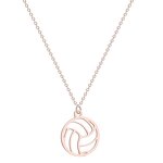 Pendant Necklace Manufacturer - Sports Volleyball Shaped Stainless Steel Unisex