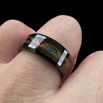 Men's Ring Manufacturer - Titanium Steel Hip-Hop Colorful Liquid Sand Non-Fading