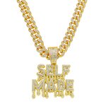 Pendant Necklace Manufacturer - 18k Gold Moissanite Letter Cuban Link Chain 2026