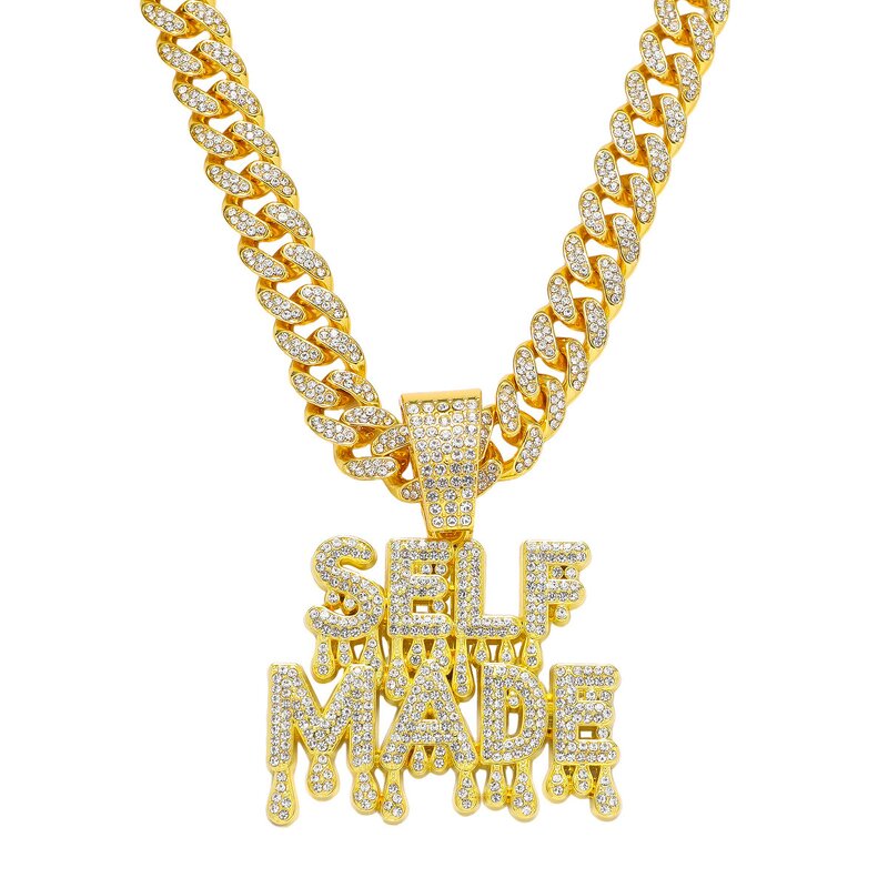 Pendant Necklace Manufacturer - 18k Gold Moissanite Letter Cuban Link Chain 2026