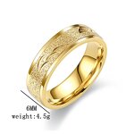 Stainless Steel Ring Manufacturer - Wholesale 18K Gold 6MM Snake Ring Couples Gift