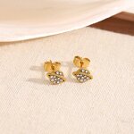 Stud Earrings Manufacturer - Butterfly Titanium Steel Niche Stainless Steel Women