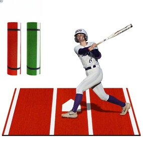 Batting Mat Manufacturer - 3.8'*10' Regulation Turf Batters Box Baseball Cage