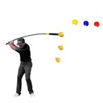 Golf Swing Trainer Manufacturer - Right-Handed Rubber Grip Silicone Carbon Fiber Strength Rhythm