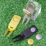 Golf Divot Tool Manufacturer - Magnetic Aluminium Cigar Holder Ball Marker Waterproof Cart