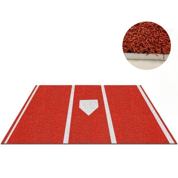Baseball Hitting Mat Manufacturer - 3.8*10ft 15mm Turf Felt Foam Base Softball Training