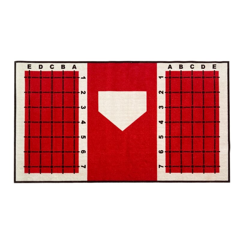 Baseball Teaching Mat Manufacturer - 3.3*5.4ft Anti Slippery Alignment Guide Hitting