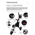 Golf Trolley Manufacturer - Aluminium Ball Wheels Push Cart 60kg Load Any Terrain