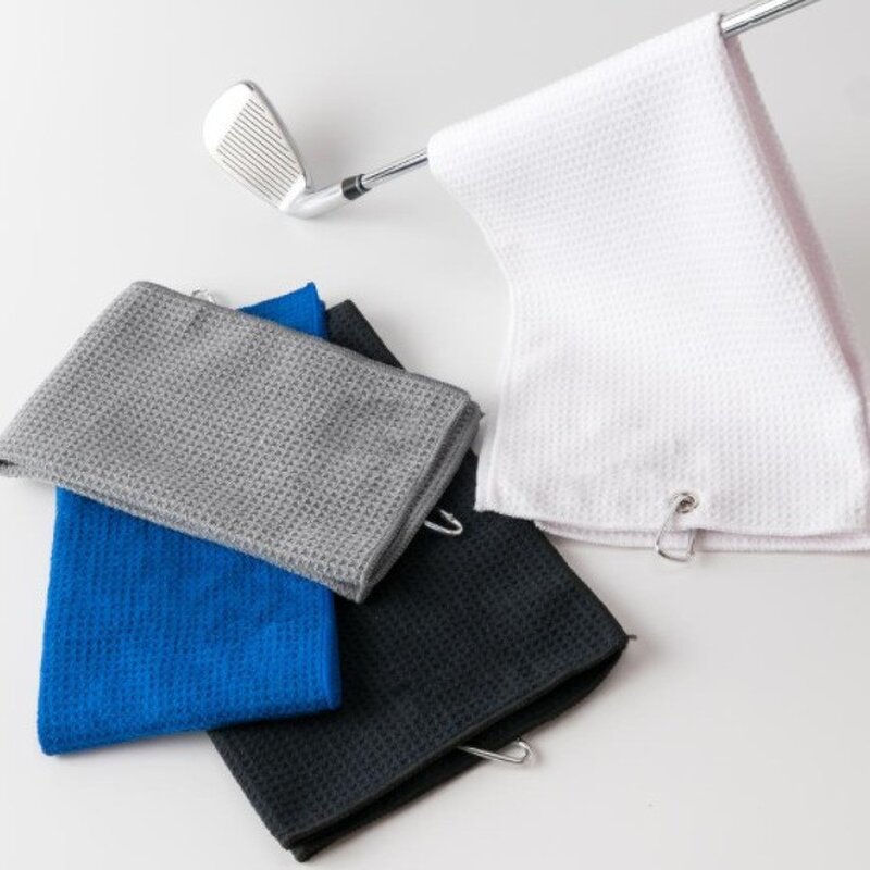 Golf Towel Manufacturer - Custom Sublimation Microfiber Waffle Luxury Sport Custom Logo