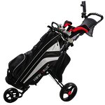 Golf Cart Trolley Manufacturer - Three-Wheeled Foldable Plastic ZH-A021 20kg Max Load