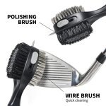 Golf Cleaning Brush Manufacturer - Factory Direct Zinc Alloy 18cm Premium Durable Tool Kit