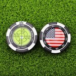 Golf Ball Marker Manufacturer - Zinc Alloy Coin Slope Putting Level Alignment Bubble