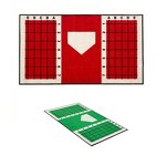 Batting Training Mat Manufacturer - Soft Clay Green Teaching Lines Indoor Outdoor