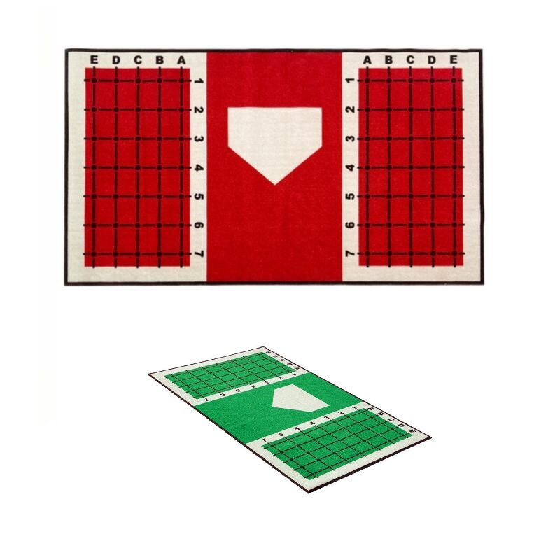 Batting Training Mat Manufacturer - Soft Clay Green Teaching Lines Indoor Outdoor