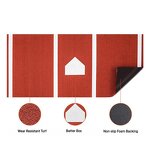 Baseball Batting Mat Manufacturer - 3.8*10ft 10mm Turf 5mm EVA Eco-Friendly Backyard