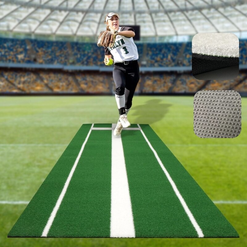 Pitching Mat Manufacturer - 10x3FT Soft Rubber Mound Indoor Outdoor Baseball Training